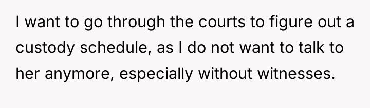 I want to go through the courts to figure out...