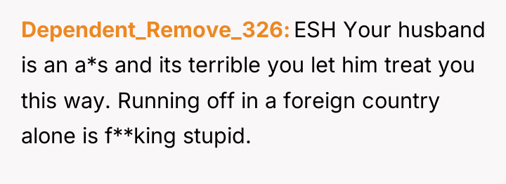 Dependent_Remove_326 ESH Your husband is an a*s and its terrible...