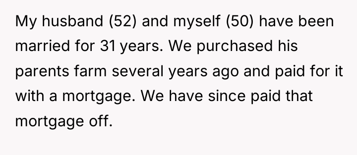 My husband (52) and myself (50) have been married for...