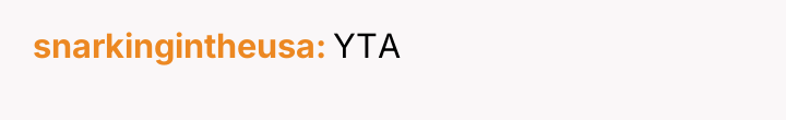 snarkingintheusa YTA