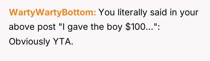 WartyWartyBottom You literally said in your above post "I gave...