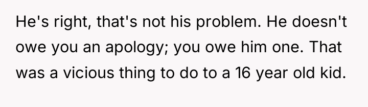 He's right, that's not his problem. He doesn't owe you...