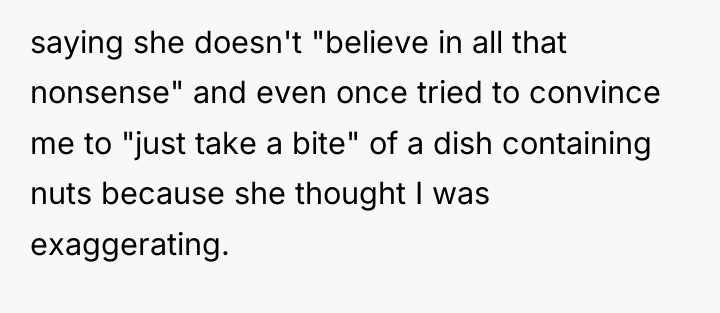 saying she doesn't "believe in all that nonsense" and even...