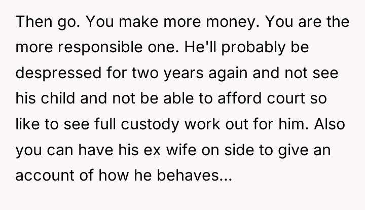 Then go. You make more money. You are the more...
