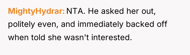 MightyHydrar NTA. He asked her out, politely even, and immediately...