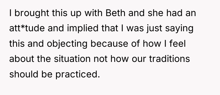 I brought this up with Beth and she had an...