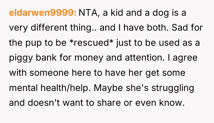 eldarwen9999 NTA, a kid and a dog is a very...