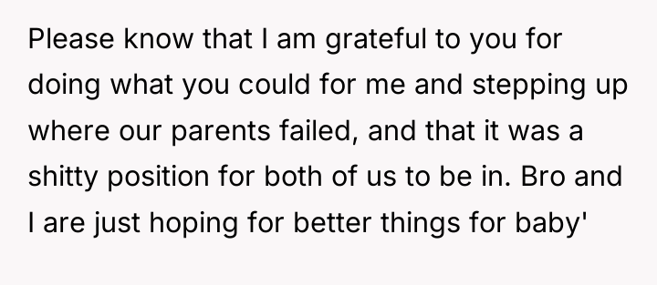 Please know that I am grateful to you for doing...