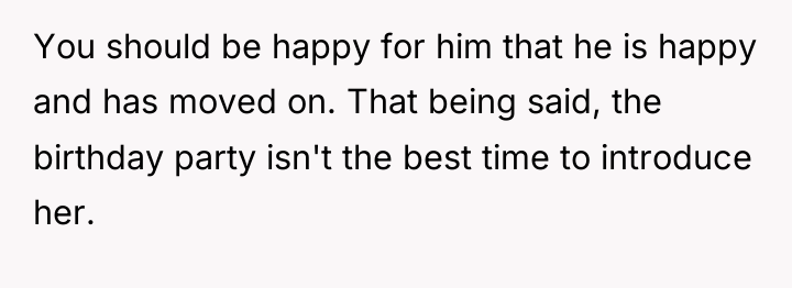 You should be happy for him that he is happy...