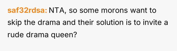 saf32rdsa NTA, so some morons want to skip the drama...