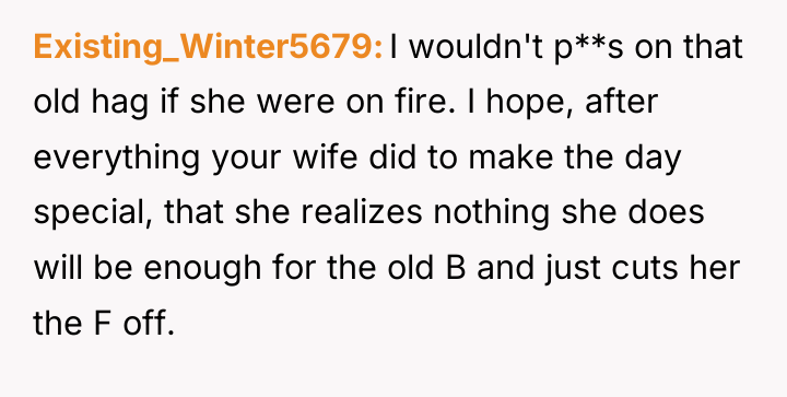 Existing_Winter5679 I wouldn't p**s on that old hag if she...