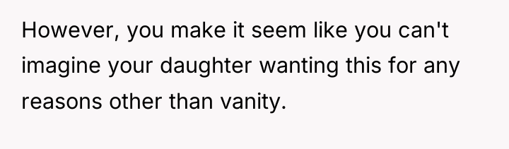 However, you make it seem like you can't imagine your...