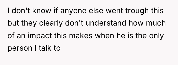 I don't know if anyone else went trough this but...