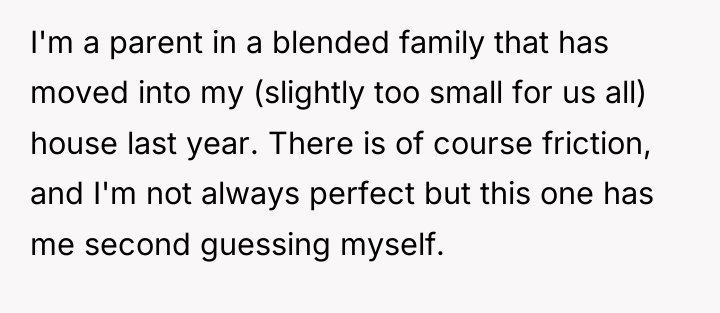 I'm a parent in a blended family that has moved...
