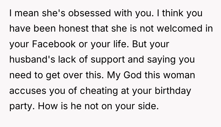 I mean she's obsessed with you. I think you have...