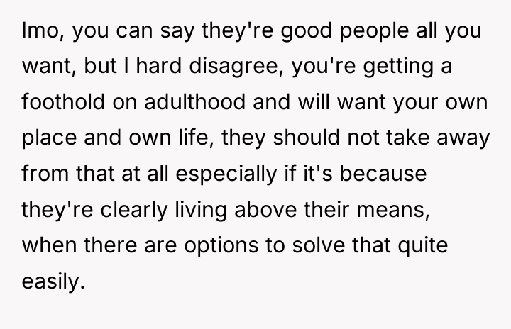 Imo, you can say they're good people all you want,...