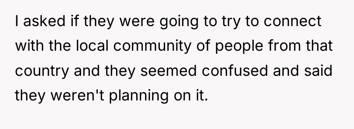 I asked if they were going to try to connect...