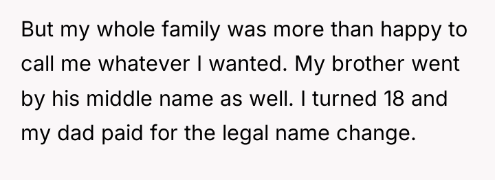 But my whole family was more than happy to call...