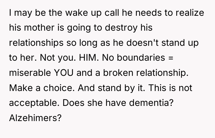 I may be the wake up call he needs to...