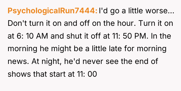 PsychologicalRun7444 I'd go a little worse... Don't turn it on...