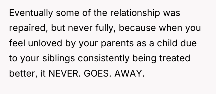 Eventually some of the relationship was repaired, but never fully,...