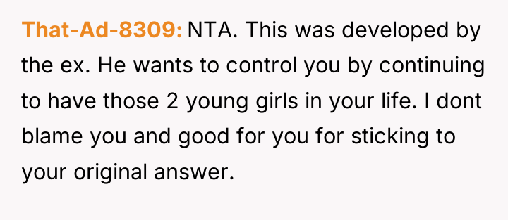 That-Ad-8309 NTA. This was developed by the ex. He wants...