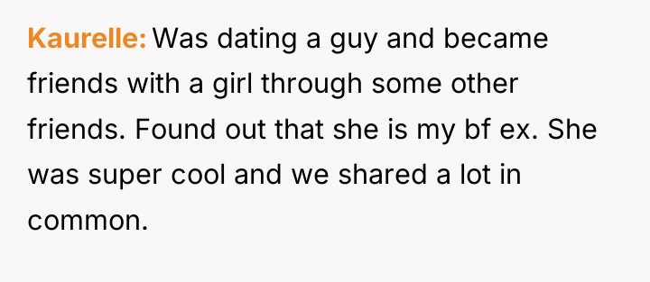 Kaurelle Was dating a guy and became friends with a...