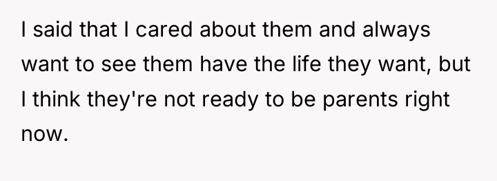 I said that I cared about them and always want...