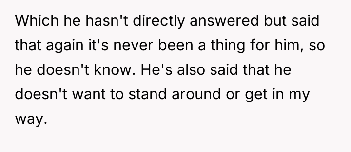 Which he hasn't directly answered but said that again it's...