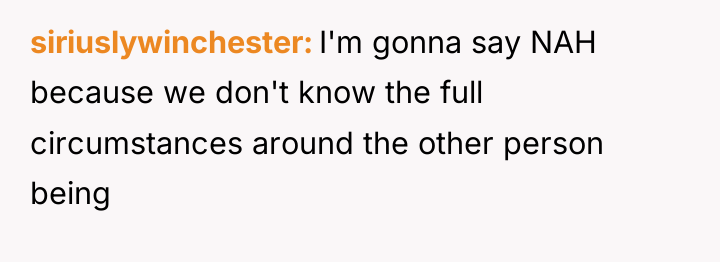 siriuslywinchester I'm gonna say NAH because we don't know the...