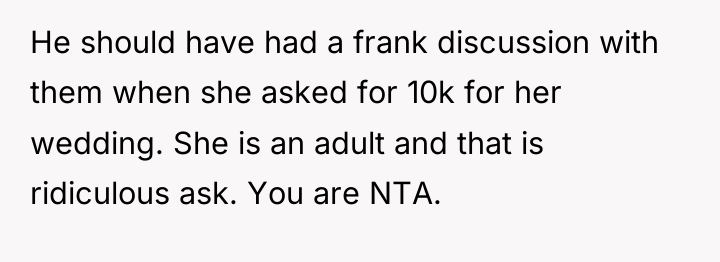 He should have had a frank discussion with them when...
