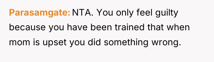 Parasamgate NTA. You only feel guilty because you have been...