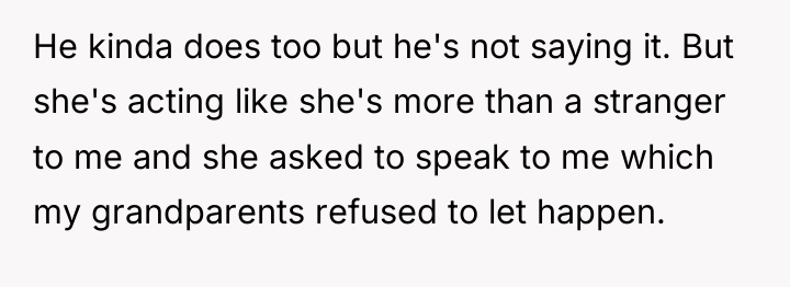 He kinda does too but he's not saying it. But...