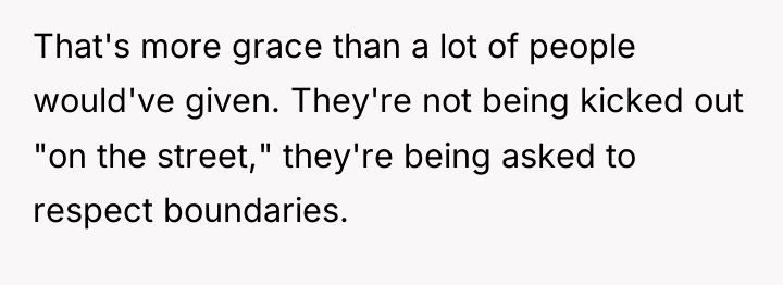 That's more grace than a lot of people would've given....
