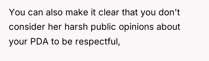 You can also make it clear that you don't consider...