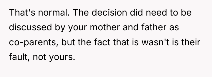 That's normal. The decision did need to be discussed by...