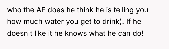 who the AF does he think he is telling you...