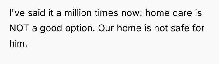 I've said it a million times now: home care is...