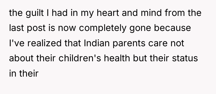 the guilt I had in my heart and mind from...