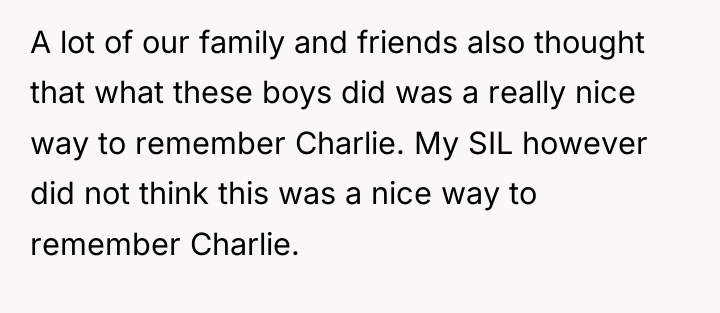 A lot of our family and friends also thought that...