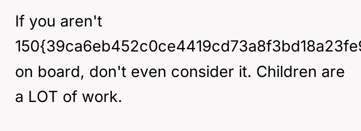 If you aren't 150{39ca6eb452c0ce4419cd73a8f3bd18a23fe95ab4febb092bc2ab1b542eeea82f} on board, don't even consider it....