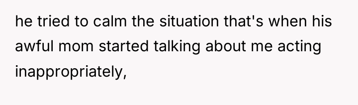 he tried to calm the situation that's when his awful...