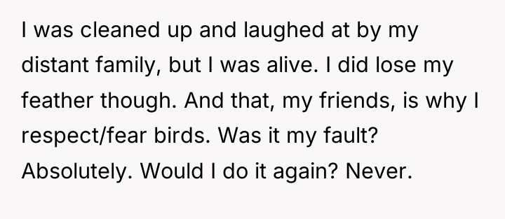 I was cleaned up and laughed at by my distant...