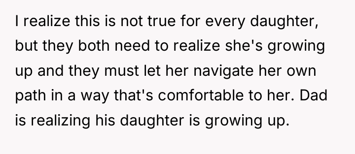 I realize this is not true for every daughter, but...