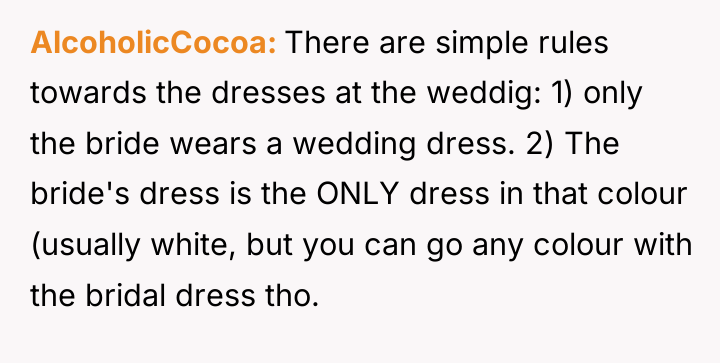 AlcoholicCocoa There are simple rules towards the dresses at the...