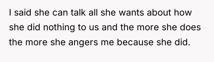 I said she can talk all she wants about how...