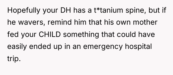 Hopefully your DH has a t*tanium spine, but if he...