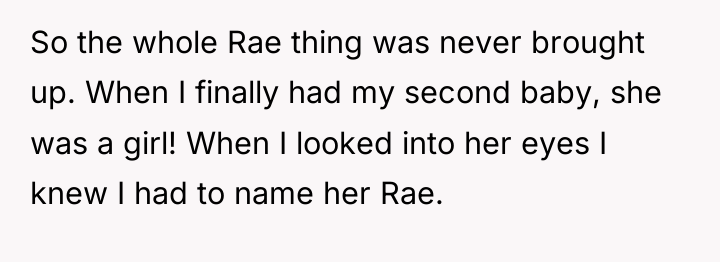 So the whole Rae thing was never brought up. When...
