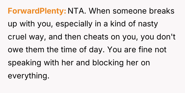 ForwardPlenty NTA. When someone breaks up with you, especially in...
