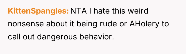 KittenSpangles NTA I hate this weird nonsense about it being...